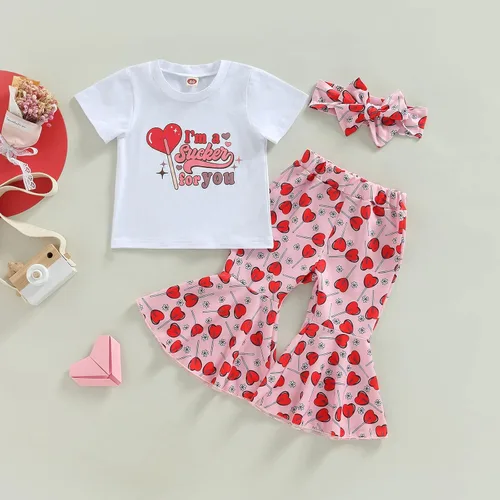 Miniatura 13 de Conjunto de sudadera con cuello redondo y estampado de pastel de calabaza para niña, camiseta y pantalones acampanados