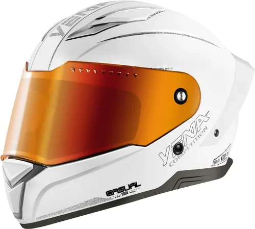 Miniatura 7 de YEMA DOT Approved Full Face Motorcycle Helmet for Adults, Unisex Moped & Street Bike Helmet with Adjustable Air Vents - Lightweight, Comfortable Fit