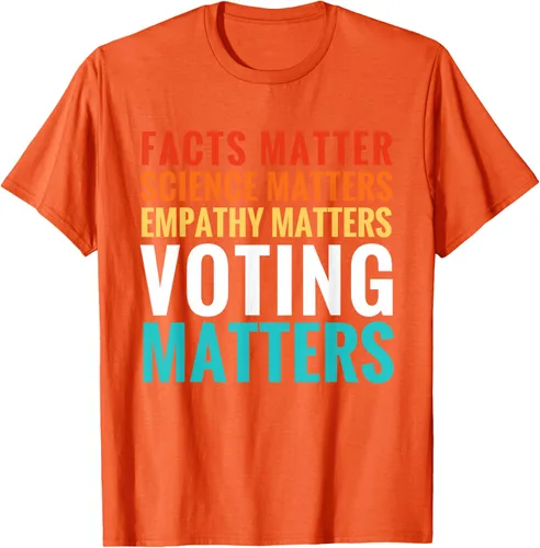 Miniatura 51 de Facts Matter Science Matters Voting Matters - Camiseta demócrata liberal, Negro, S