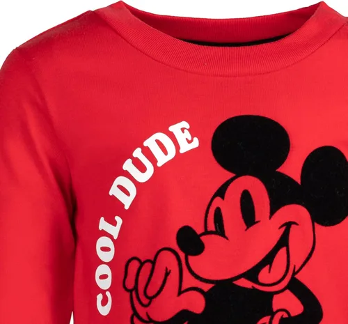 Miniatura 4 de Disney Toy Story Cars - Paquete de 2 camisetas de manga larga para cosplay de Mickey Mouse para niños pequeños