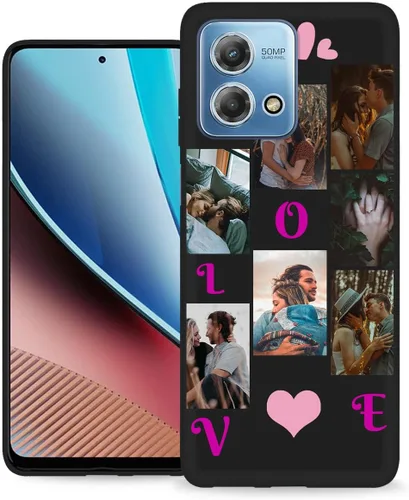 Miniatura 15 de Funda personalizada para Motorola Moto G Stylus 2020 con nombre de foto, texto y foto, GStylus personalizado -20 funda suave y fina (negro) de 6.4