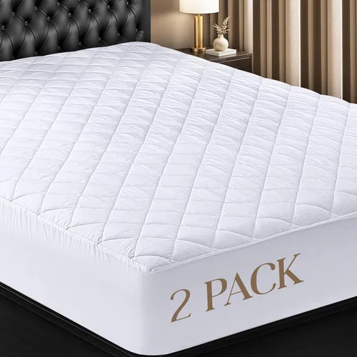 Miniatura 16 de Utopia Bedding - Cubrecolchón acolchado y ajustado, tamaño individual, protector y cubierta de colchón elástico con bolsillo profundo que se estira