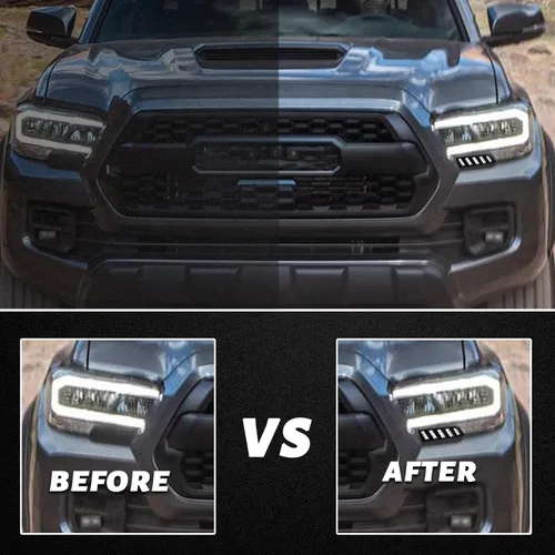 Miniatura 5 de Switchback - Lámpara LED antiniebla frontal color blanco y ámbar, luz intermitente LED intermitente para 2012-2015 compatible con accesorios Toyota