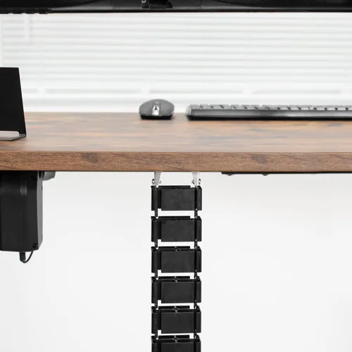 Miniatura 4 de VIVO Kit de gestión de cables para debajo del escritorio Vertebrae, organizador de cables flexible de cuatro entradas ajustables para oficina