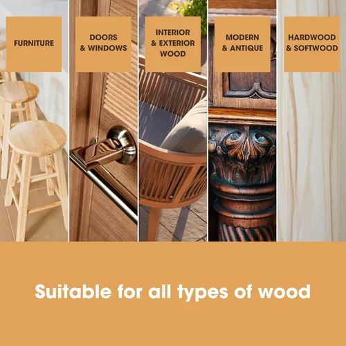 Miniatura 9 de Furniture Clinic - Tinte para madera de base acuosa Palisandro Secado rápido, bajo olor y no tóxico para muebles de interior y exterior y más