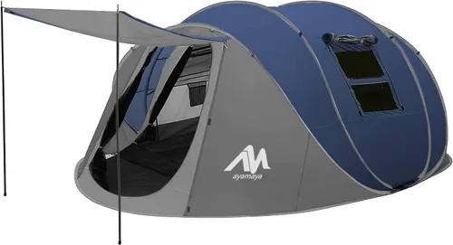 Miniatura 10 de 6 Person Easy Pop Up Tents for Camping - AYAMAYA Double Layer Waterproof Instant Tent with Vestibule & Porch, Large Size Family Tent Automatic Setup
