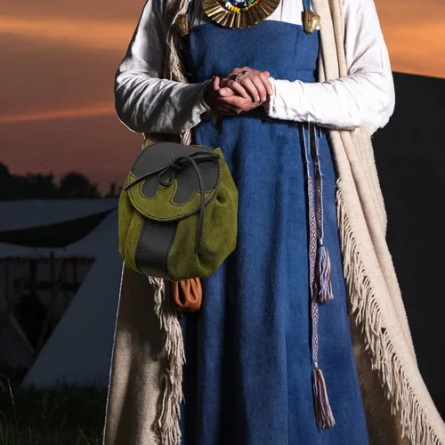 Miniatura 7 de Riñonera renacentista, medieval, de gamuza, para hombres y mujeres, retro, para cinturón de joyería, para fotos occidentales, cosplay, vacaciones