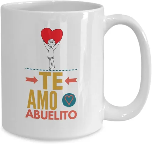 Miniatura 2 de Regalo para abuelo Taza de Cafe para abuelito Perfecto regalo para tu abuelo y padrinos Vaso con afirmaciones positivas, personalizadas