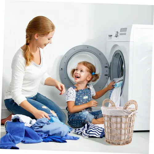 Miniatura 4 de Zerodeko 1 cesta tejida para ropa sucia, cuerda plegable