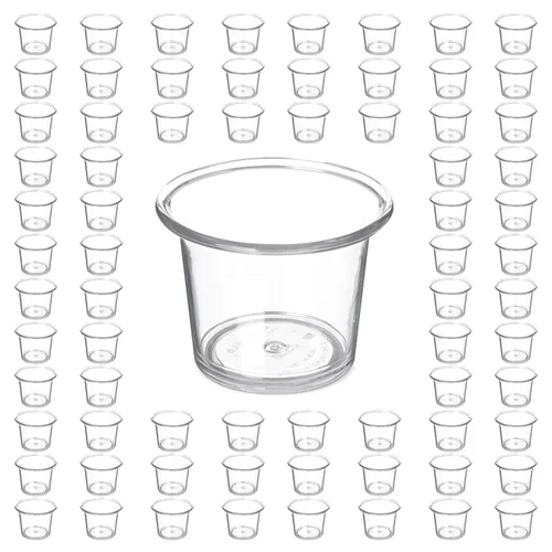 Carlisle FoodService Products 250007 SAN Classic Sauce Cup, capacidad de 2.5 onzas, transparente (caja de 72)