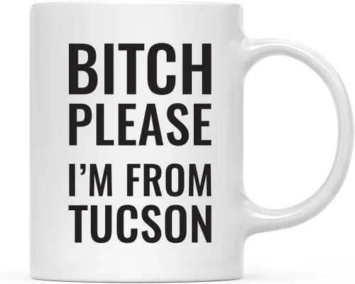 Miniatura 69 de Andaz Press Taza de café de 11 onzas, regalo de broma, Bitch Please I'm from Alabama, paquete de 1, incluye caja de regalo, divertidas ideas