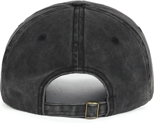 Miniatura 2 de Gorra de béisbol de mezclilla lavada de gran tamaño XXL, gorra deportiva de perfil bajo para cabezas grandes de 23.5 a 25.5 pulgadas, sombrero