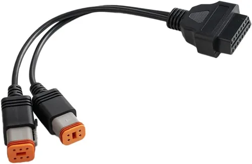 Miniatura 7 de 4pin+6pin 2 en 1 conectar para Harley motocicleta Obd2 Cable 16 Pin a 4 Pin 6 Pin OBD adaptador de cable escaneo a muchas motocicletas Motorrad
