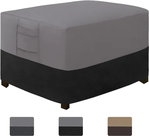 Miniatura 20 de Easy-Going Funda otomana para exteriores, funda impermeable para otomana de patio, funda resistente para muebles de exterior con asas acolchadas