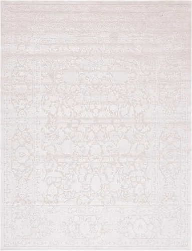 Miniatura 35 de SAFAVIEH Alfombra 8x10 - Colección Reflection - Grande - Gris Claro y Crema, Sin Desprendimiento y Fácil Limpieza, Ideal para Sala de Estar, Gris