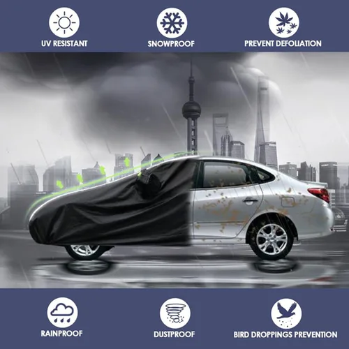 Miniatura 7 de Car Cover Compatible with Vauxhall Zafira Life S, Outdoor Full Car Cover Breathable and Dustproof Windproof, Car Cover for Automobiles Protection