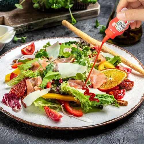 Miniatura 4 de Mini botella de ketchup para accesorios de caja Bento, botellas exprimibles de condimentos de 1 onza, recipiente de plástico vacío para aderezos