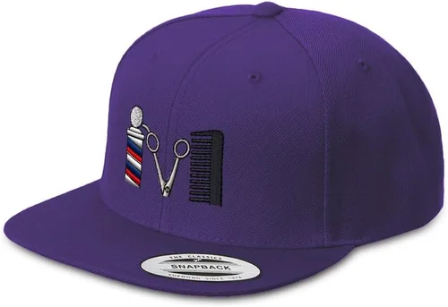 Miniatura 16 de Speedy Pros Gorra Snapback para hombre, de ala plana, con logotipo de peluquero, bordado, de acrílico
