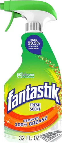 Fantastik Limpiador multiusos, limpiador de superficies multiusos y eliminación de grasa de cocina, embalaje diseñado para evitar fugas y roturas,
