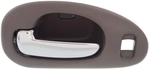 Miniatura 2 de Manija de puerta interior para Chrysler LHS 1999-2001 con bisel gris delantero del lado del conductor con palanca cromada Con orificio de bloqueo
