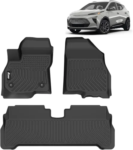 Miniatura 12 de FREEMOTOR802 Compatible con Ford Maverick 2.5L híbrido 2022-2025, alfombrillas de piso negras moldeadas en 3D, protección para 1ª y 2ª fila