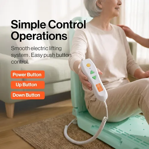 Miniatura 6 de SuperHandy Elevador portátil de suelo y bañera: batería de 26 V 51.8 Wh, peso ligero de 19 libras, plegable, capacidad de 330 libras, elevación