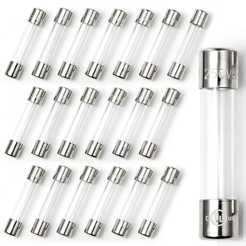 Miniatura 10 de Chanzon (paquete de 10 unidades) con certificación UL de 0.142x0.394 in 0.5A 250V/125V 0.5 Amp F500mAL AGC fusibles de vidrio de soplado rápido