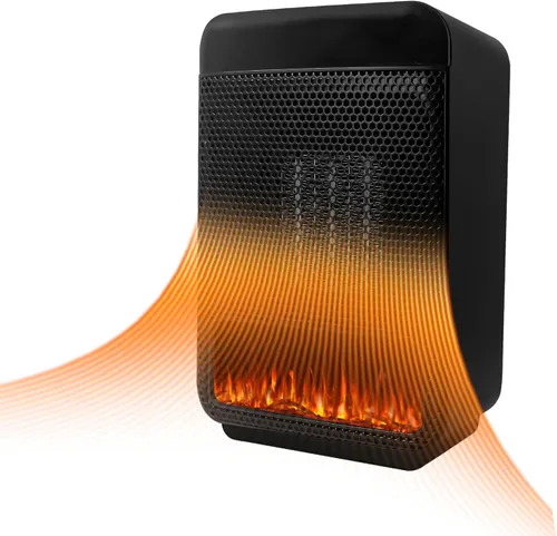 Calentadores eléctricos portátiles para uso en interiores, calentador de espacio de cerámica con termostato, pantalla remota y digital, temporizador