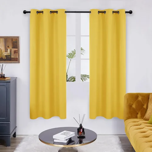 Miniatura 117 de Deconovo Cortina opaca, para oscurecer la habitación Gris claro