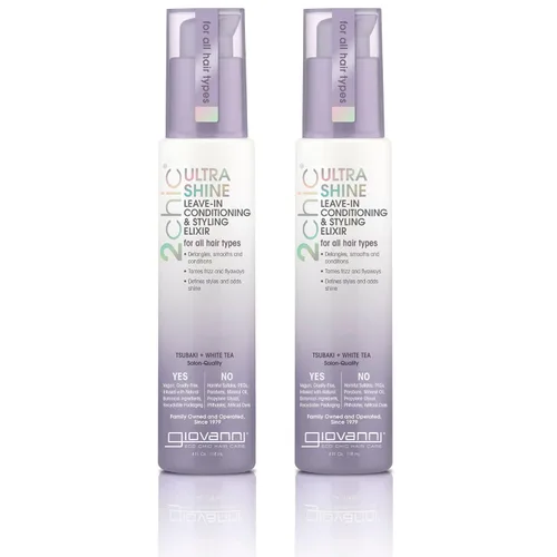 Miniatura 8 de GIOVANNI 2chic Elixir de acondicionamiento y peinado ultra lujoso sin enjuague, crema suavizante para cabello rizado y ondulado, enriquecido