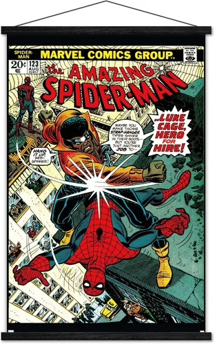 Miniatura 9 de Trends International Marvel Comics Amazing Spider-Man #123 - Póster de pared, 22.37 x 34.00 pulgadas, paquete de impresión premium y colgador