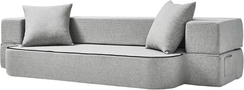 Miniatura 13 de SUYOLS Sofá Cama Plegable con Almohadas - Silla Convertible Sofá de Piso y Colchón para Dormir, Sleeper de Espuma Viscoelástica Plegable para Sala