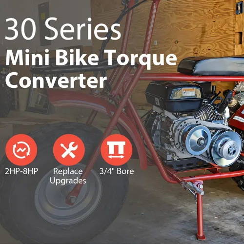 Miniatura 2 de Convertidor de par 212CC 6.5 HP 3/4" Go Kart Mini Bike Comet Clutch 10T 40/41 y 12T 35 Cadena Depredador Driver Juego de reemplazo - Serie 30