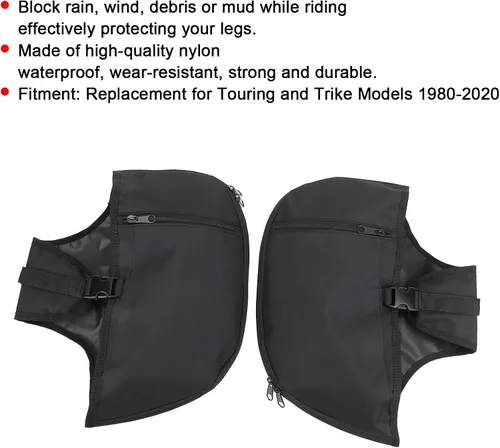 Miniatura 3 de Soft Lowers Chaps - Funda protectora de motor de motocicleta, cubierta protectora de motor de conducción, cubierta protectora de motor impermeable
