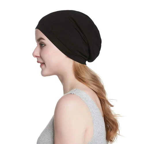 Miniatura 48 de Alnorm - Gorro con forro de satén y suave banda elástica para hombres y mujeres, talla única Se ajusta a la mayoría
