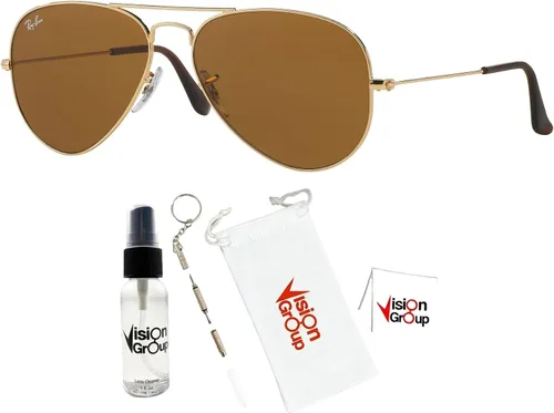 Miniatura 2 de Ray-Ban RB3025 - Gafas de sol de aviador de metal paquete de accesorios Vision Group