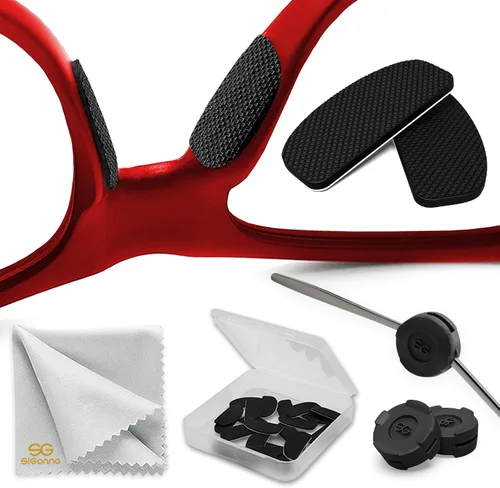 Almohadillas para la nariz para lentes – 0.039 pulgadas (0.039 pulgadas) de agarre de nariz antideslizante – Almohadillas de silicona