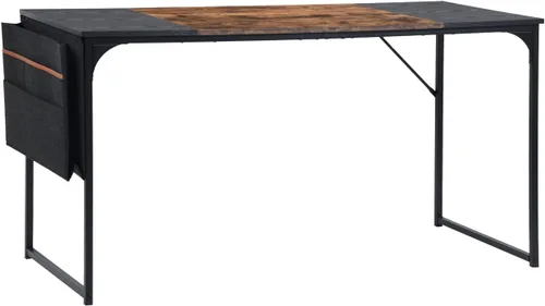 FurnitureR Escritorio para computadora con bolsa de almacenamiento, escritorio de oficina en casa, escritorio de estudio, oficina, escritorio para