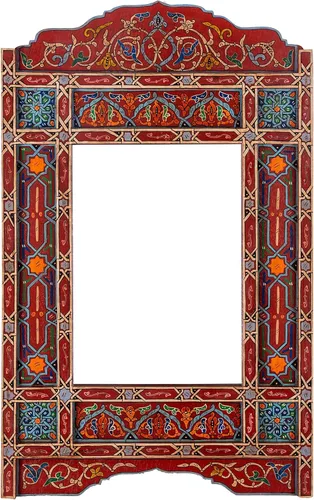 Miniatura 10 de Marco de espejo marroquí, espejo de granja, espejo de arco, espejo de madera grande, marco de espejo de baño rústico, pared colgante rectangular