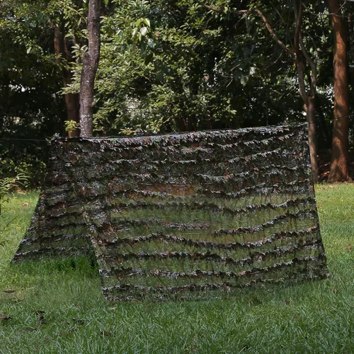 Miniatura 3 de Zicac Traje de Ghillie al aire libre 3d Leafy Camo Poncho para hombres caza pájaro reloj militar CS Woodland capucha camuflaje capa