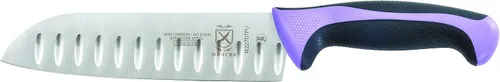 Miniatura 3 de Mercer Culinary Millennia Colors - Juego de 5 tableros magnéticos con asas moradas, madera de caucho, 5 x 15 x 15 pulgadas Púrpura