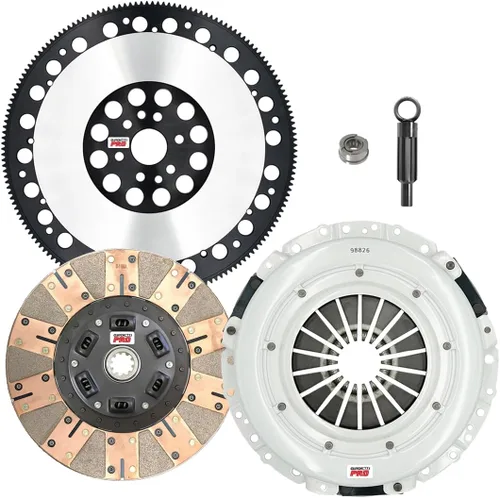 PRO Performance Stage 3 Kit de embrague con volante Chromoly compatible con Ford Mustang GT 2005, 2006, 2007, 2008, 2009, 2010; Bullitt 4.6L V8