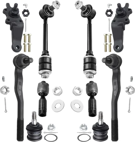Miniatura 98 de Detroit Axle – Kit de suspensión delantera para Hyundai 2013-2018 Santa Fe 2 enlaces de barra de estabilizador 4 varillas de amarre interiores