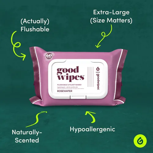 Miniatura 2 de goodwipes Toallitas desechables para glúteos hechas con vitamina E y aloe, dispensador de toallitas húmedas suaves y suaves para uso doméstico