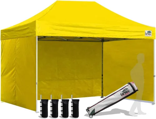 Miniatura 93 de Eurmax Tienda de campaña desplegable de 8 x 8 de Estados Unidos, con bolsa rodante patentada sin puntas, 4 paredes extraíbles con cremallera, toldo