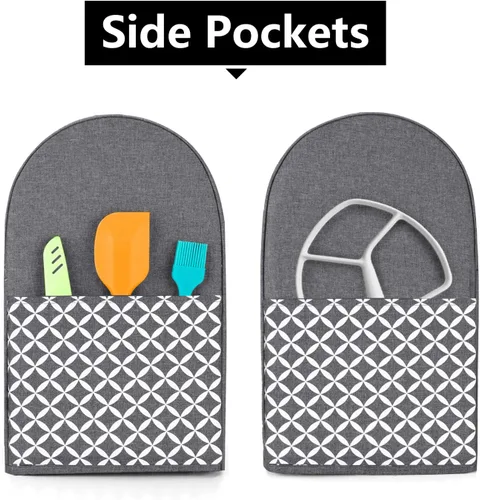 Miniatura 4 de Yarwo Funda para batidora de pie compatible con batidora KitchenAid de 4.5 cuartos y todas las de 5 cuartos, cubierta protectora contra el polvo