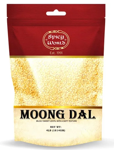 Miniatura 9 de Moong Dal 2 libras (frijoles secos divididos) ~ Lentillas doradas indias ~ 100% natural y puro – por Spicy World