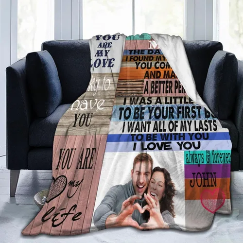 Miniatura 6 de Manta personalizada con foto de regalo para papá y abuelo, mejor regalo del día del padre, Halloween, Navidad, Año Nuevo de parte de hija, hijo