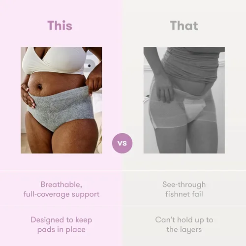 Miniatura 6 de Frida Mom Women's Postpartum Underwear for C-Section Recovery, Disposable High Waist, Seamless with Stretchy Support, Postpartum Essentials