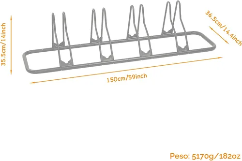 Miniatura 3 de Cyclingdeal Soporte de estacionamiento en el suelo para bicicletas - para bicicleta de montaña MTB y bicicleta de carretera - Almacenamiento